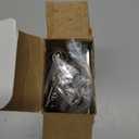 Haidms 3 Pack Self Closing Door Hinges 4 Inch Brushed Nickel Spring Hinge with 1/4'' Radius Corner Adjustable Tension for Residential & Heavy-Duty Door Hardware