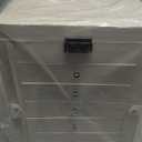 Jewelry Organizer - 6-Layer Lockable Jewelry Box with Mirror, White, Compact Dimensions for Dresser or Vanity use, PU Leather with Velvet Interior -