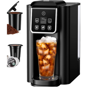 Versatile Single Serve Coffee Maker for Hot/Iced Coffee, 6-14 Oz, Bold Brew  KC101B