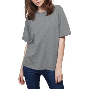 2 x Women's T Shirts Crewneck Short Sleeve Shirt Summer Casual Loose Tshirts 2025 Trendy Basic Tee Tops Grey XL (Gray, XL)
