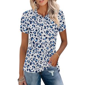 TFSDOD Womens Golf Polo Shirts Collared Short Sleeve T Shirt Lightweight Moisture Wicking Polo Casual 3 Buttons Outfits, M