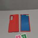 BXYJY for Samsung Galaxy Z Fold 7 Case with Stand, Front Screen Protector, Hinge Protection, Slim & Rugged, Full Body Hard Cover, Drop Protective Phone Case for Samsung Z Fold 7 5g 2025, Vermilion Red