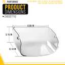 PartsBroz 240337712 Refrigerator Dairy Door Cover for Frigidaire Fridge Dairy Cover Clear Gallery 8.8 In FFHT1826LQ2 FFTR1614TW2 FFTR1814QW0 FFTR1814TWB FFTR1821TW8 FRT18L4JB3 LFHT1831QF5 LFHT2131QF0