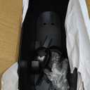 vensovo 16 Inch Railing Planter for Outdoor Plants - 3 Pack Large Metal Balcony Hanging Planters with Detachable Hooks and Drain Holes Oval Box Rail Pots for Home Garden Fence, Black