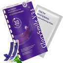 Purple Teeth Whitening Strips, Advanced Non-Slip Teeth Whitening Strips to Remove Yellow Stains & Whiten Teeth, Enamel Safe Whitening Kit for Sensitive Teeth (Mint, 14 Count)