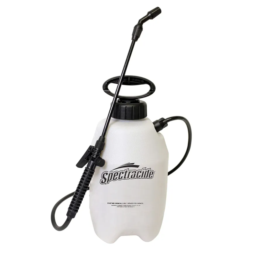 Spectracide 16422 2 Gallon Multi-Purpose Lawn & Garden Poly Tank Sprayer, Made in The USA, Adjustable Cone Nozzle, 1-Pack, Translucent White