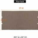 Universal Doubleton Steel Pergola Replacement Cover for Pergola Structures L-PG080PST, 80''x 205'' (Brown)