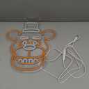 Bear Neon Signs for Wall DecorLED Neon Lights for GameroomBirthdayChristmas Gifts for kids 5V Power Adapter (wite+orange)