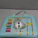 Toddler Busy Board for 1 Year Old, Montessori Toy Sensory Busy Book for Toddler 1-3 Fishing Game Life Skill, Learning Toy Car plane Activities Travel Essential 2-4 Birthday Easter Basket Stuffers Gift (Dinosaur Green)