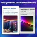 Muzata 10Pack 3.3FT/1M V Shape LED Channel Silver Aluminum LED Strip Diffuser Channel with Milky White Cover Frosted Corner Lighting Easy Installation V1SW WW 1M