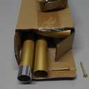 Gold Curtain Rod, Room Darkening Rods for Windows 28 to 48 Inches(2.3-4Ft), Wrap Around Curtain Rods, Heavy Duty Blackout Drapery, Modern Decorative Window Treatment Rod, Gold