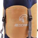 REDCAMP Nylon Compression Stuff Sack, Lightweight Sleeping Bag Compression Sack Great for Backpacking, Hiking and Camping,Blue/Yellow/Army Green/Black, Large