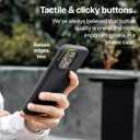 TineeOwl for iPhone 15 Pro Magnetic Case - Dune Series, Compatible with MagSafe, TPU, Minimalist, Slim/Thin, Grippy with Microfiber Lining, Rounded Action Button (Black, iPhone 15 Pro)