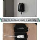 Bates- Outdoor Outlet Cover Weatherproof, Black 1-Gang Outdoor Electrical Outlet Cover Box with Mounting Hardware, Horizontal/Vertical Use