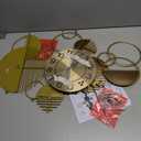 Large Wall Clock,Modern Silent Non-Ticking Metal Wall Art Wall Clocks Battery Operated, Horizontal or Vertical Hanging Clock for Living Room, Kitchen, Bedroom, or Office Wall Decor (34") (Rose Gold)