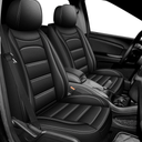 RAWAKORW Car Seat Covers Fit for Journey 2011-2020: 5 Seat Full Set Waterproof Faux Leather Seat Covers Automotive Breathable Seat Cushion Protector Airbag Compatible (Black)