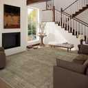 Washable Area Rugs for Living Room: 9x12 Bedroom Rug Boho Vintage Rugs Stain Resistant Non Slip Low Pile Lightweight Soft Carpets for Dining Room Kitchen Nursery Kids Room Farmhouse Living Room