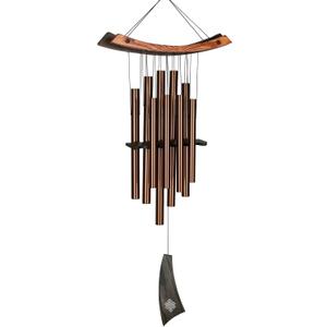 Woodstock Chimes Eastern Energy Healing Wind Chime for Outside 34" Medium Bronze, Harmonic Light Sound, Outdoor Decor for Patio, Porch, Garden HCBR