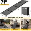 Dog Ramp for Large Pets, 71" L x 20" W, 300LBS Capacities Aluminum Pet Ramp