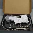 Kitchen Faucet with Pull Down Sprayer - Brushed Nickel Single Handle Commercial Kitchen Faucets, 2-Spout Stainless Steel Spring Pull Out Kitchen Sink Faucet 1/3 Hole with Deck Plate