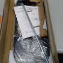 Skyflame Steel RV Dual Propane Tank Mounting Rack for 40 lbs Tanks, Double Gas Tank Cylinder Hitch Frame for RVs, Camping and Trailers