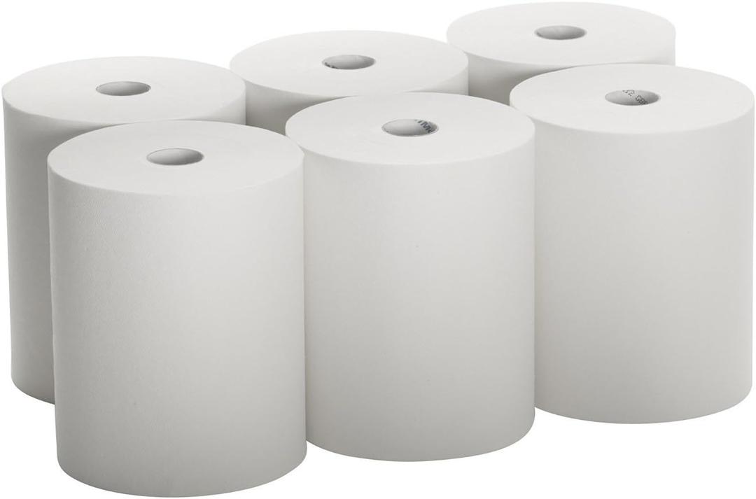 High Capacity TAD Towel rolls, 10" Roll, White, 6 Rolls Premium Quality Fits Touchless Automatic roll Towel Dispenser