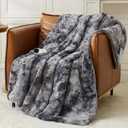Homemate Electric Heated Blanket Full Size - 72"x84" Heating Blanket Full Size 1/2/4/6/8 Hours Auto-Off 10 Heat Level Over-Heat Protection Luxury Faux Fur Sherpa ETL Certification