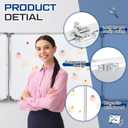 AmazingSpark 72" x 24" Foldable Whiteboard Dry Erase Board Large Tri Folding Whiteboard Magnetic Dry Erase Board, Wall Aluminium Frame and Flip Out Pen Tray for Office, Home