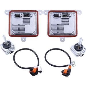 MOTOKU HID Headlight Ballast Control Unit with Bulb Wire Harness Connectors for Chevy Blazer Impala Malibu Suburban Tahoe