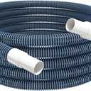 Pool Vacuum Hose With Swivel Cuff 1-1/4" Diameter 36FT Flexible Heavy Duty Pool Vacuum Cleaning Hose Perfect for Above&In Ground Swimming Pool