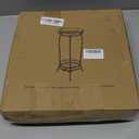 Plant Stand Indoor Outdoor 2 Tier 27" Tall Metal Potted Holder Rack Flower Pot Stand Heavy Duty Plant Shelf Rustproof Iron Multiple Plant Round Supports Rack for Planter Corner Garden Balcony Patio