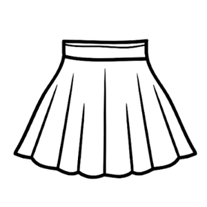 Blue linen wrap skirt, M