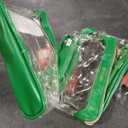 3 x clear transparent travel cosmetic pouch featuring