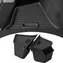 PUOENI New 2025 2026 Model Y Juniper Rear Trunk Storage Bins with Lids 2PCS Refresh Model Y Rear Trunk Storage Box TPE Waterproof Trunk Organizer for Model Y Juniper Interior Accessories