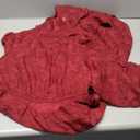 MITILLY Women's Floral Lace Long Puff Sleeve Ruffle High Neck A-Line Flowy Tiered Maxi Dress with Belt Small Wine Red S