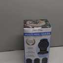 Baker's Friend 4 in 1 Mini Waffle Maker with Removable Plates, Set Includes Mini Pancake, Donut, Heart Shape Waffle Makers, Compact Size, Recipe Included, Blue