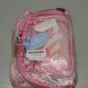 Heavy Duty Clear Backpack for Women Men Boys Girls, Large TPU Clear Bookbag with Accessories, Transparent See Through Backpack for School Sport College Work Travel Security, Pink