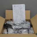 HAITRALBlack Easel Stand for Sign, Adjustable Display Easel Stand with Chain Support, Heavy Duty Metal Easel for Wedding Sign,Art,Pictures,55" H Welcome Poster Stand Sign Holder Floor Dcor,2 Pack