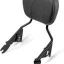 PBYMT Detachable Passenger Backrest, Quick Release 2-up Sissy Bar Fit for Harley Davidson Touring Street Glide Road Glide Road King Electra Glide 2009-2024, Gloss Black