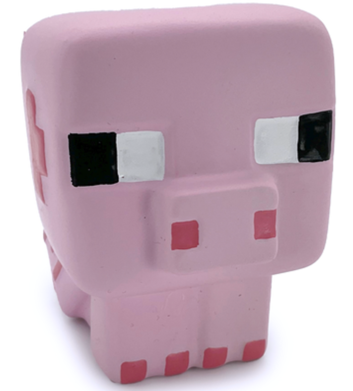 Minecraft SquishMe Series6  Larger 3.5Inch Collectible Squishy Figure, BlindBag Surprise  Creeper, Steve, Pig, Squid & More  Stress Relief/Fidget Toy for Kids Ages 3+
