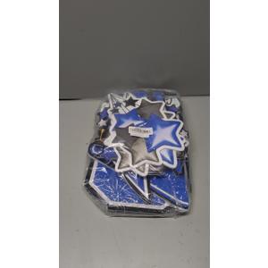 Vivantia Large 11 PCS Graduation Yard Signs, Class of 2026 Congrats Grad Outdoor Lawn Yard Sign with Stakes, Graduate Yard Decorations for College High School Party, Black and Blue