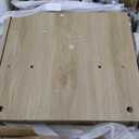 Angel Sar Rattan Nightstands Set of 2, Boho Night Stand with 1 Door, Accent End Table, Wood Bediside Table with Metal Legs&Open Shelf, Natural Wood