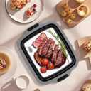 2-Pack XL Collapsible BBQ Prep Tub with Lid (4.22 Gal / 16L) - Built-In Cutting Board & Strainer, Large Meat Marinade Container, Camping Sink & Food Storage Bin for Grilling, Outdoor Cooking - Black