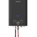 Propane Tankless Water Heater, 6L 1.58GPM Portable Gas Water Heater with Handle & Overheating Protection, Instant Hot Water for RV Camping, Outdoor Shower, Black