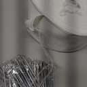 Curtain Pleat Tape - 12 Meters/13 Yards with 45 Stainless Steel 4 Prongs Hooks for DIY Pinch Pleat White
