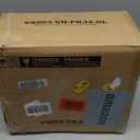 GREENSTELL Small Vanity Stool Chair with Storage and Folding Back, 13" x 13" x 17.7" Faux Fur Soft Ottoman for Teenager, 4 Metal Legs with Anti-Slip Feet, Furry Padded Seat for Makeup, Bedroom, Pink