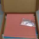 SUNEE 18  Count Hanging File Folders, Pastel Colors, Hanging File Folders Letter Size, Hanging Folders with 1/5-cut Tabs, Designed for Bulky Files, Filing Cabinets, Medical Charts