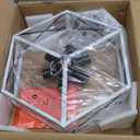 WILON Rustic Semi Flush Mount Ceiling Light, 19.68" Dining Room Light Fixture Oak White 6-Light Industrial Kitchen Lights Farmhouse Chandelier Ceiling Mount for Hallway Kitchen Foyer