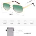 SOJOS Retro Polarized Aviator Sunglasses for Women Men, Vintage Rectangle 70s Style Womens Mens Sun Glasses SJ1250