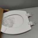 Bemis 1500EC 390 Lift-Off Wood Elongated Toilet Seat, Cotton White (Pack of 1)